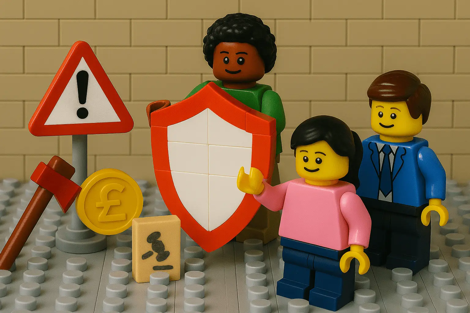 lego style image representing the may ways that marketing can reduce risks for business