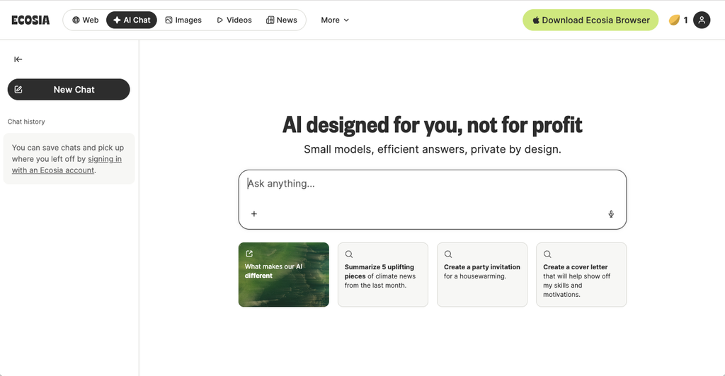 ecosia screengrab